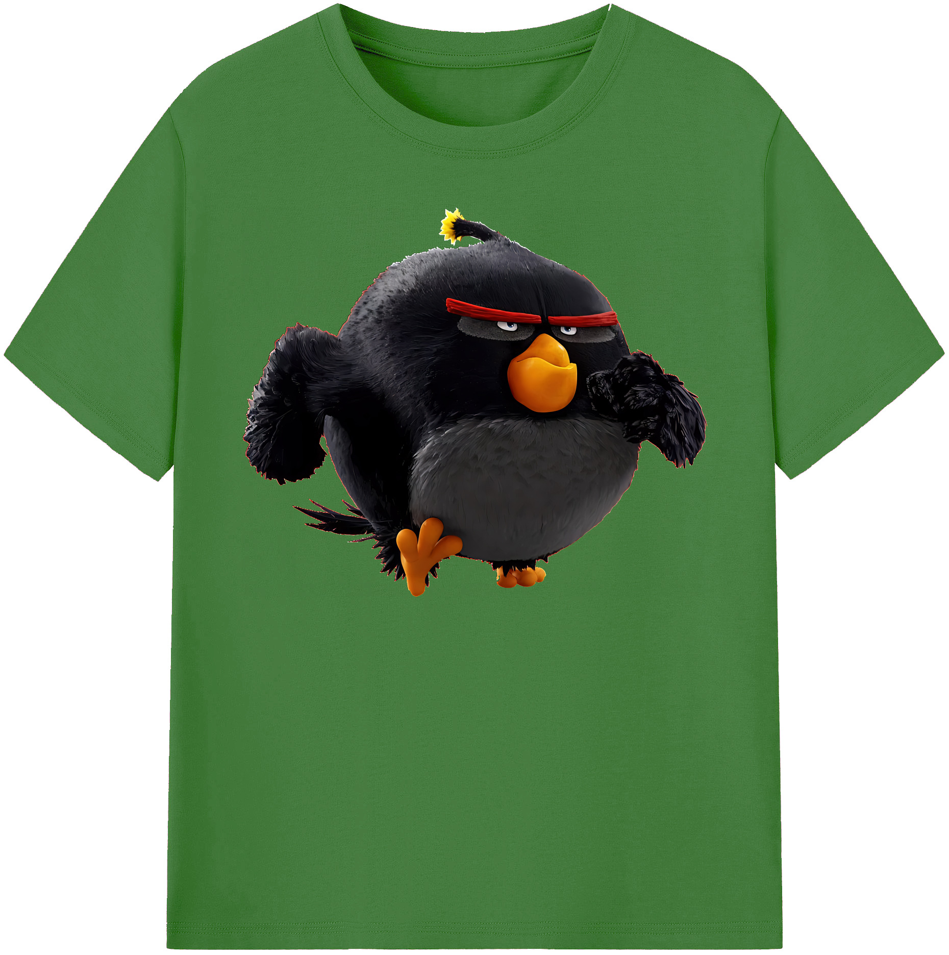 （画像用） Angry Birds アングリーバード レディースカジュアルプリントTシャツ（綿100％）
